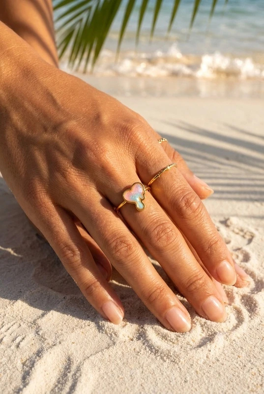 Wholesaler Bijoux Mystères - Adjustable stainless steel ring