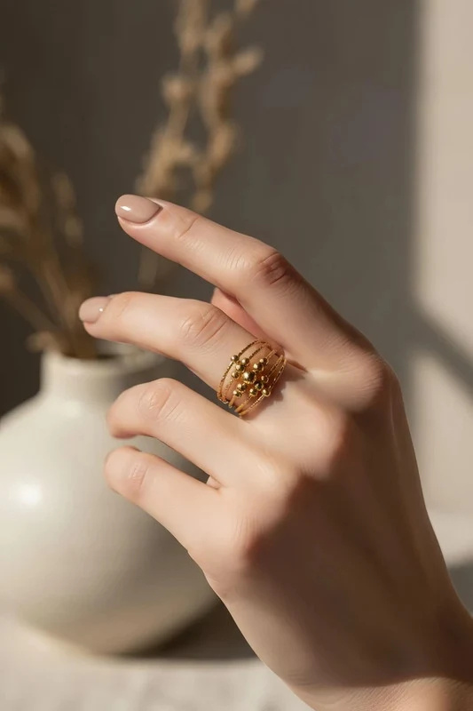 Grossiste Bijoux Mystères - Bague en acier inoxydable ajustable