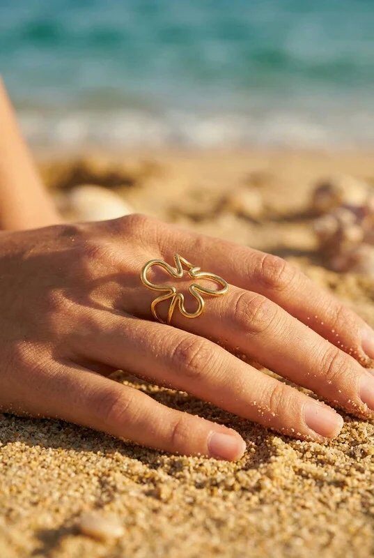 Mayorista Bijoux Mystères - Anillo de acero inoxidable ajustable
