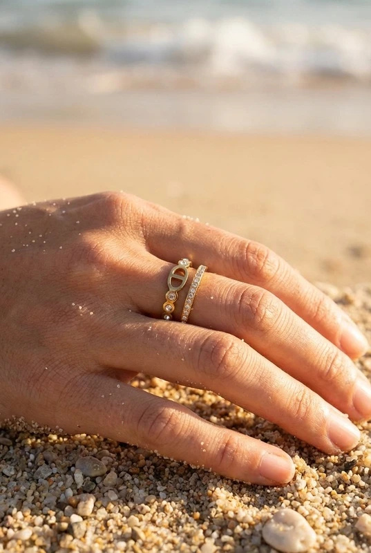 Wholesaler Bijoux Mystères - Adjustable stainless steel ring