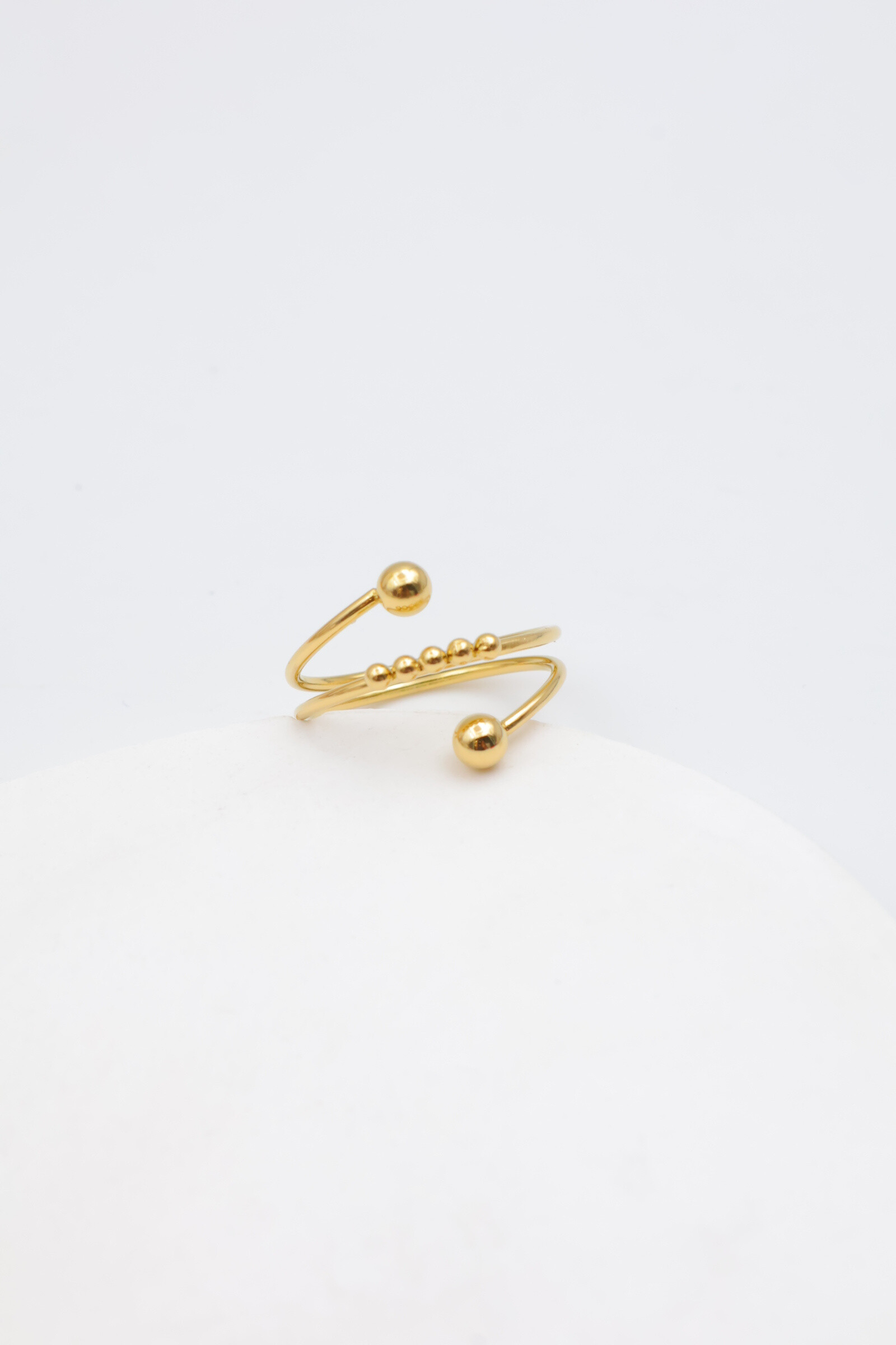 Wholesaler Bijoux Mystères - Adjustable stainless steel ring