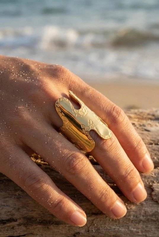 Wholesaler Bijoux Mystères - Adjustable stainless steel ring