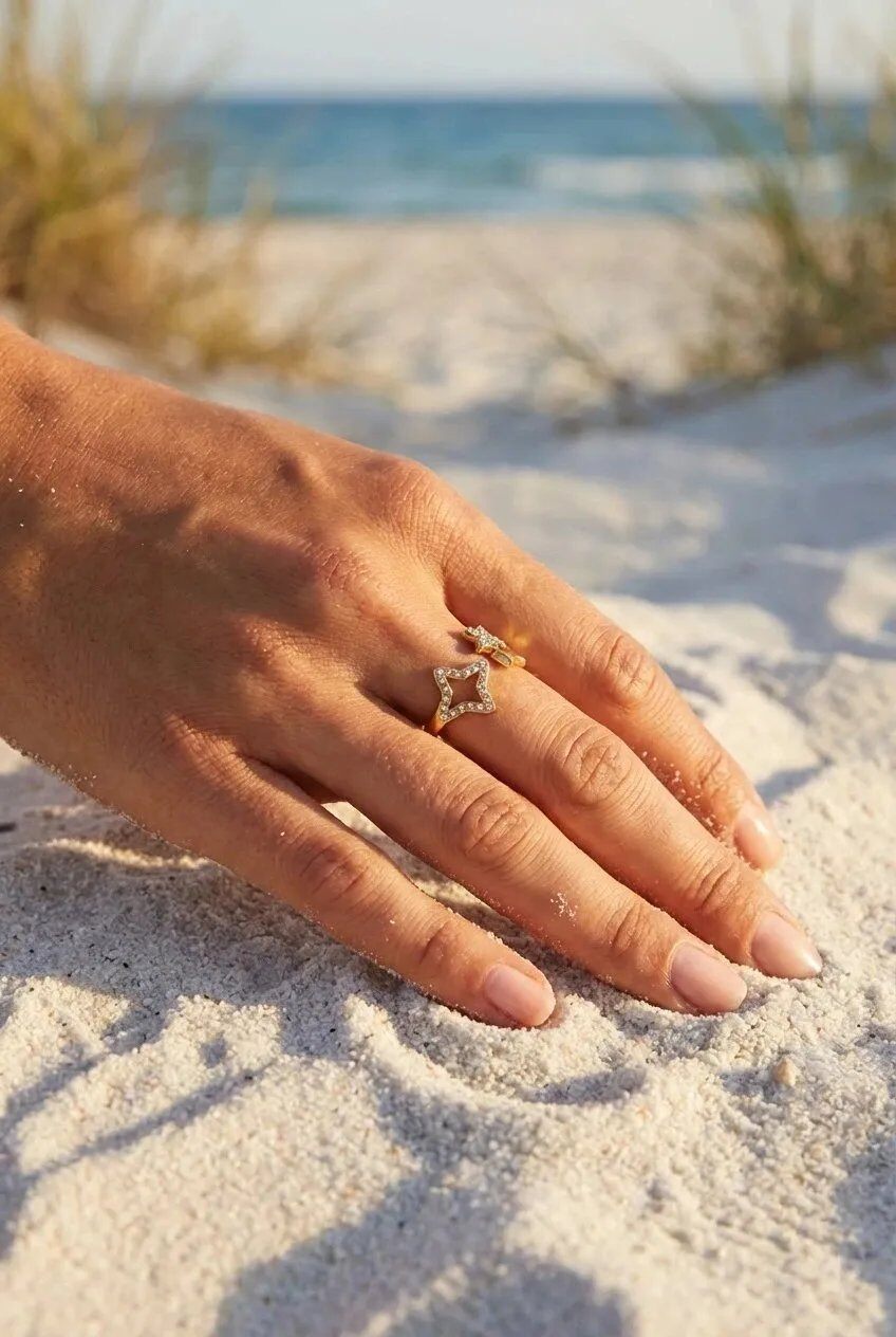 Mayorista Bijoux Mystères - Anillo ajustable de acero inoxidable