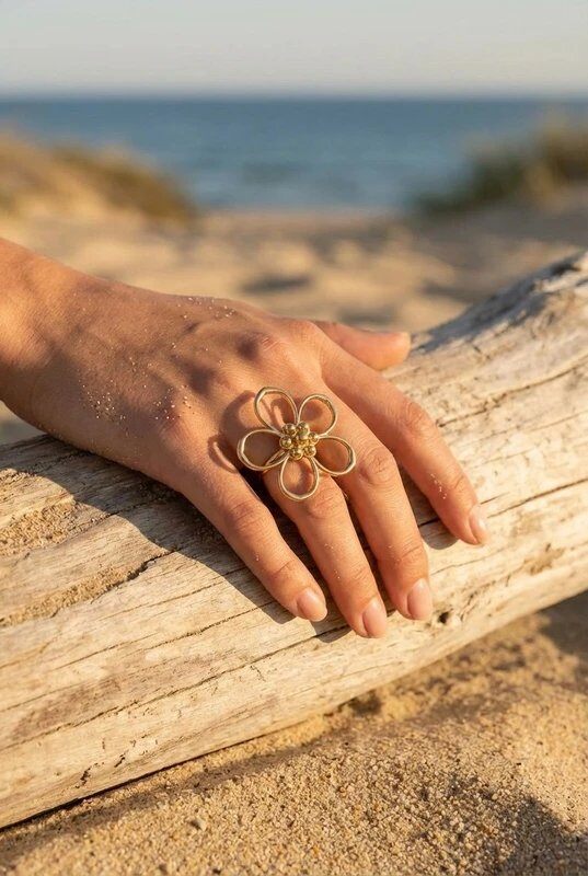 Mayorista Bijoux Mystères - Anillo de acero inoxidable ajustable