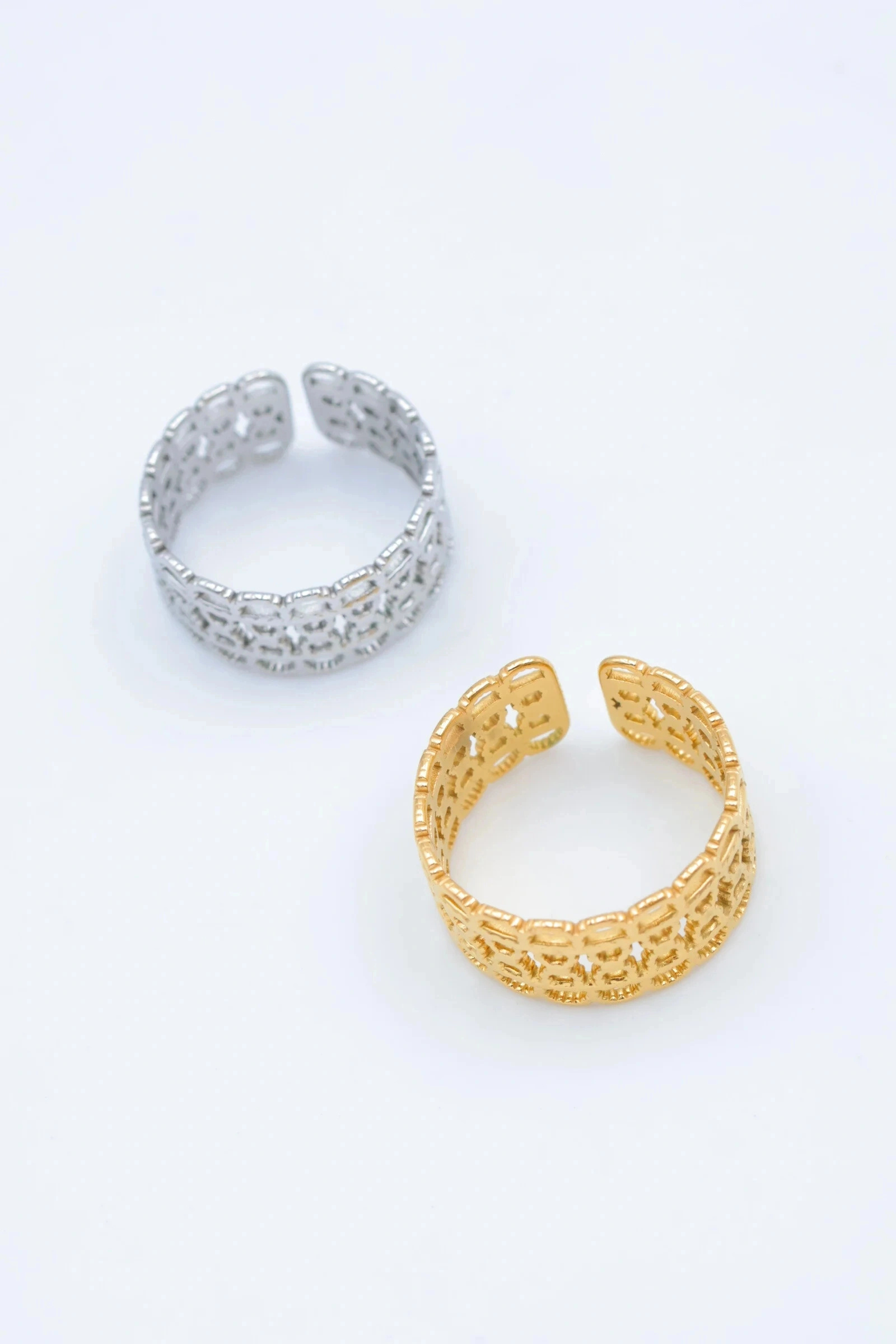 Grossista Bijoux Mystères - Anello regolabile in acciaio inossidabile