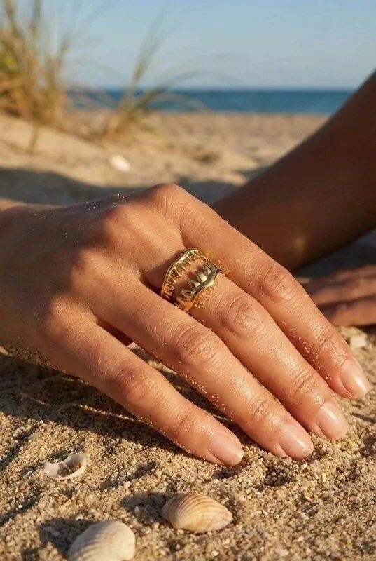 Mayorista Bijoux Mystères - Anillo ajustable de acero inoxidable