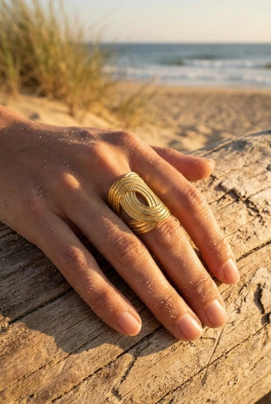 Grossiste Bijoux Mystères - Bague en acier inoxydable ajustable