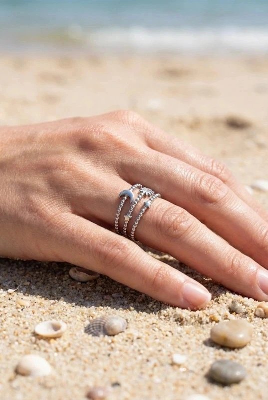 Mayorista Bijoux Mystères - Anillo de acero inoxidable ajustable Mayorista Bijoux Mystères - Anillo de acero inoxidable ajustable