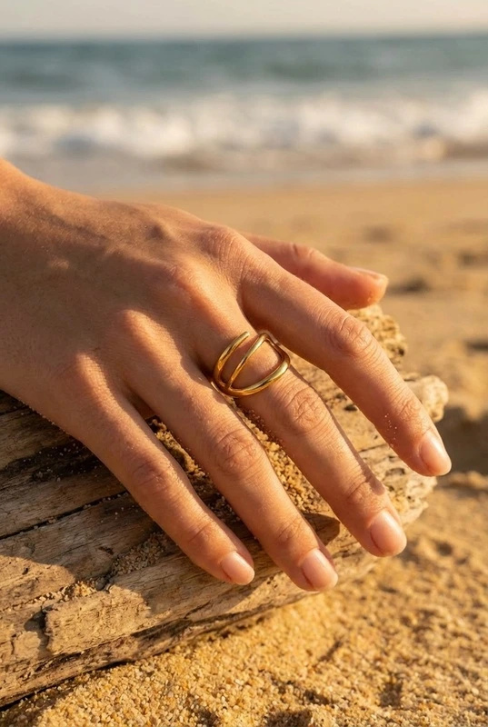 Grossiste Bijoux Mystères - Bague en acier inoxydable ajustable