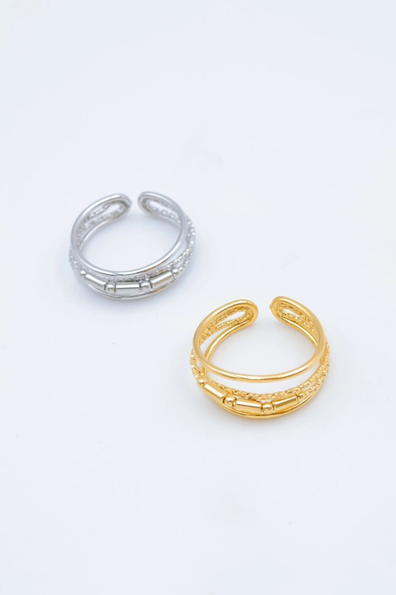 Mayorista Bijoux Mystères - Bague en acier inoxydable ajustable Mayorista Bijoux Mystères - Bague en acier inoxydable ajustable