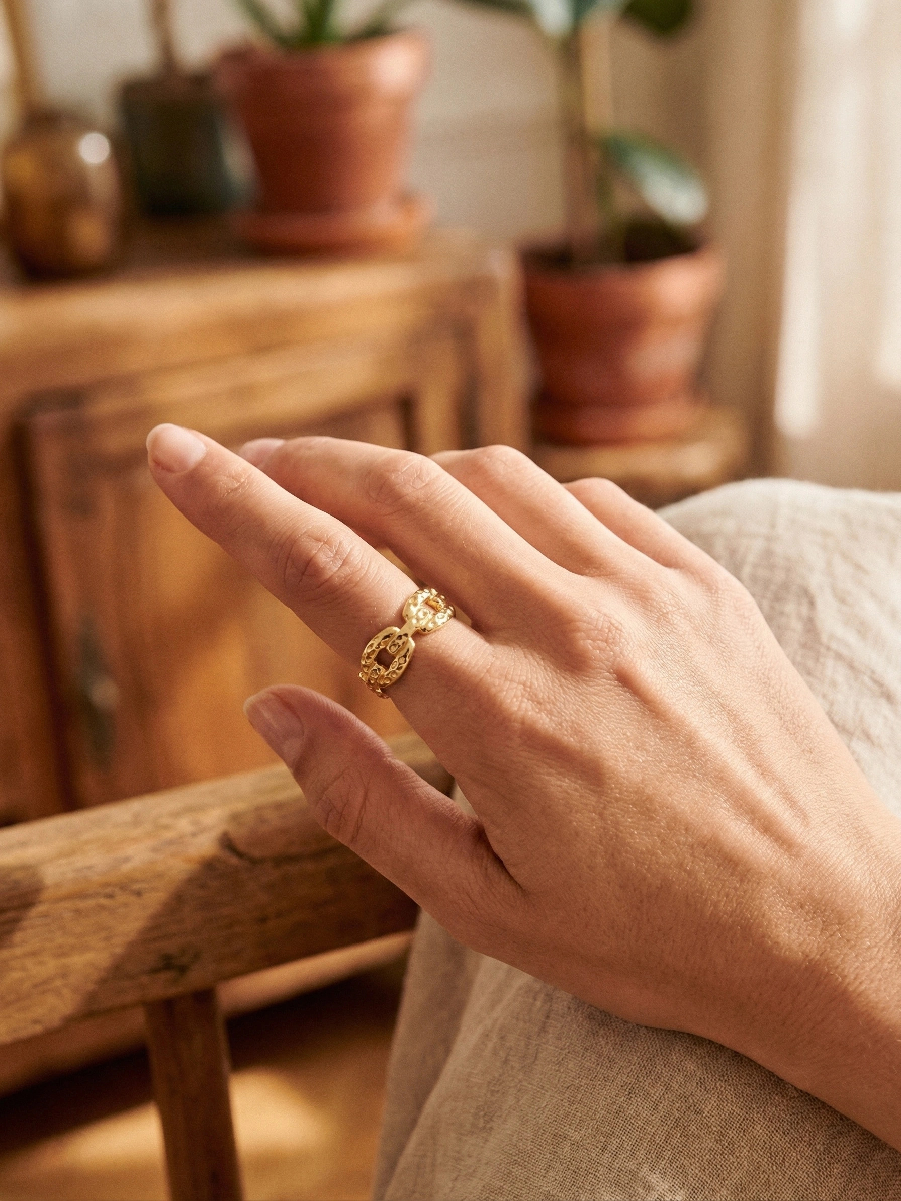 Grossiste Bijoux Mystères - Bague en acier inoxydable ajustable