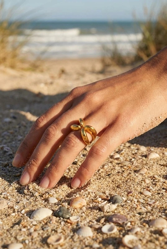 Wholesaler Bijoux Mystères - Adjustable stainless steel ring