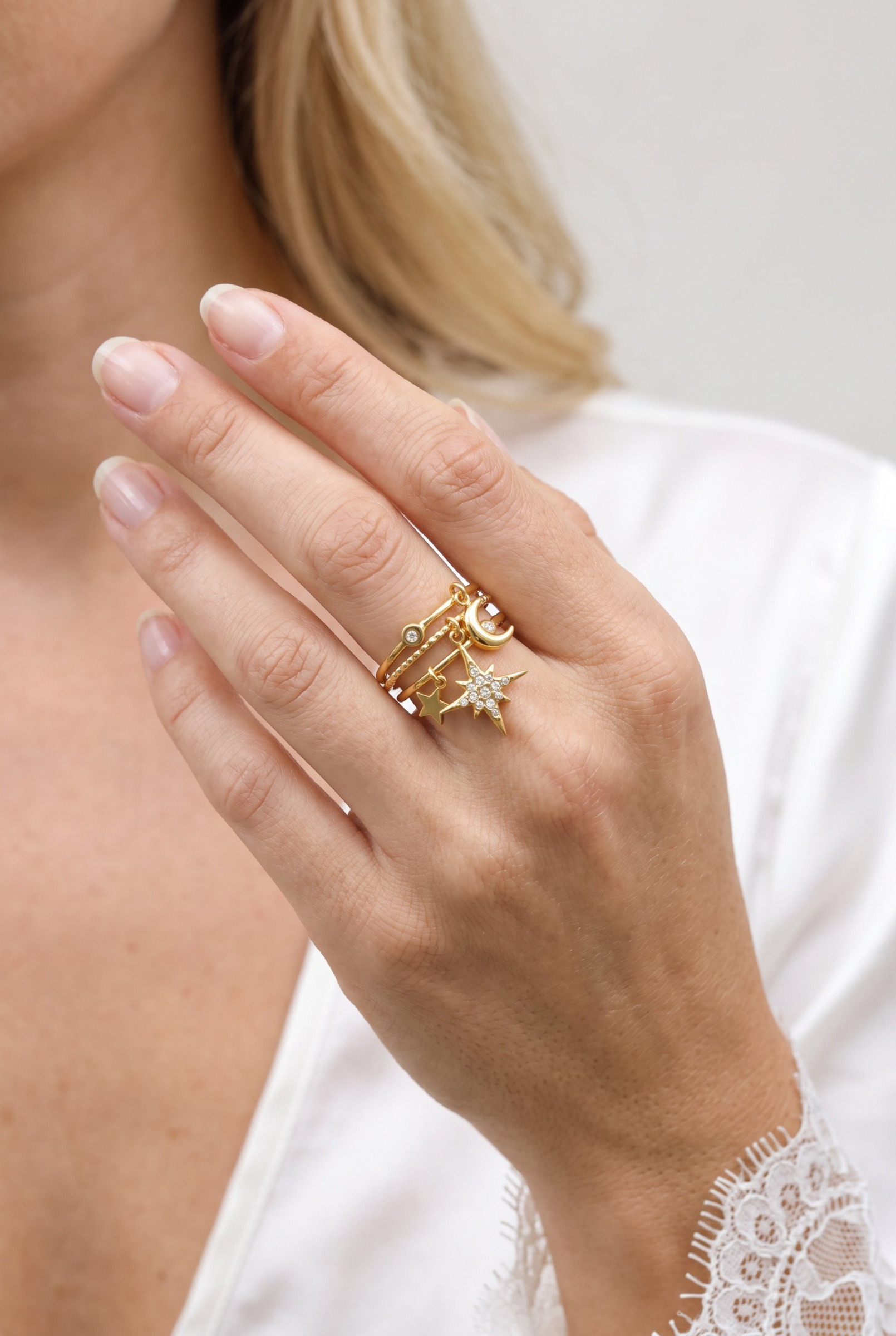 Großhändler Bijoux Mystères - Ring aus rostfreiem Stahl