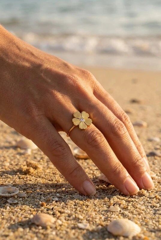 Mayorista Bijoux Mystères - Anillo de acero inoxidable ajustable