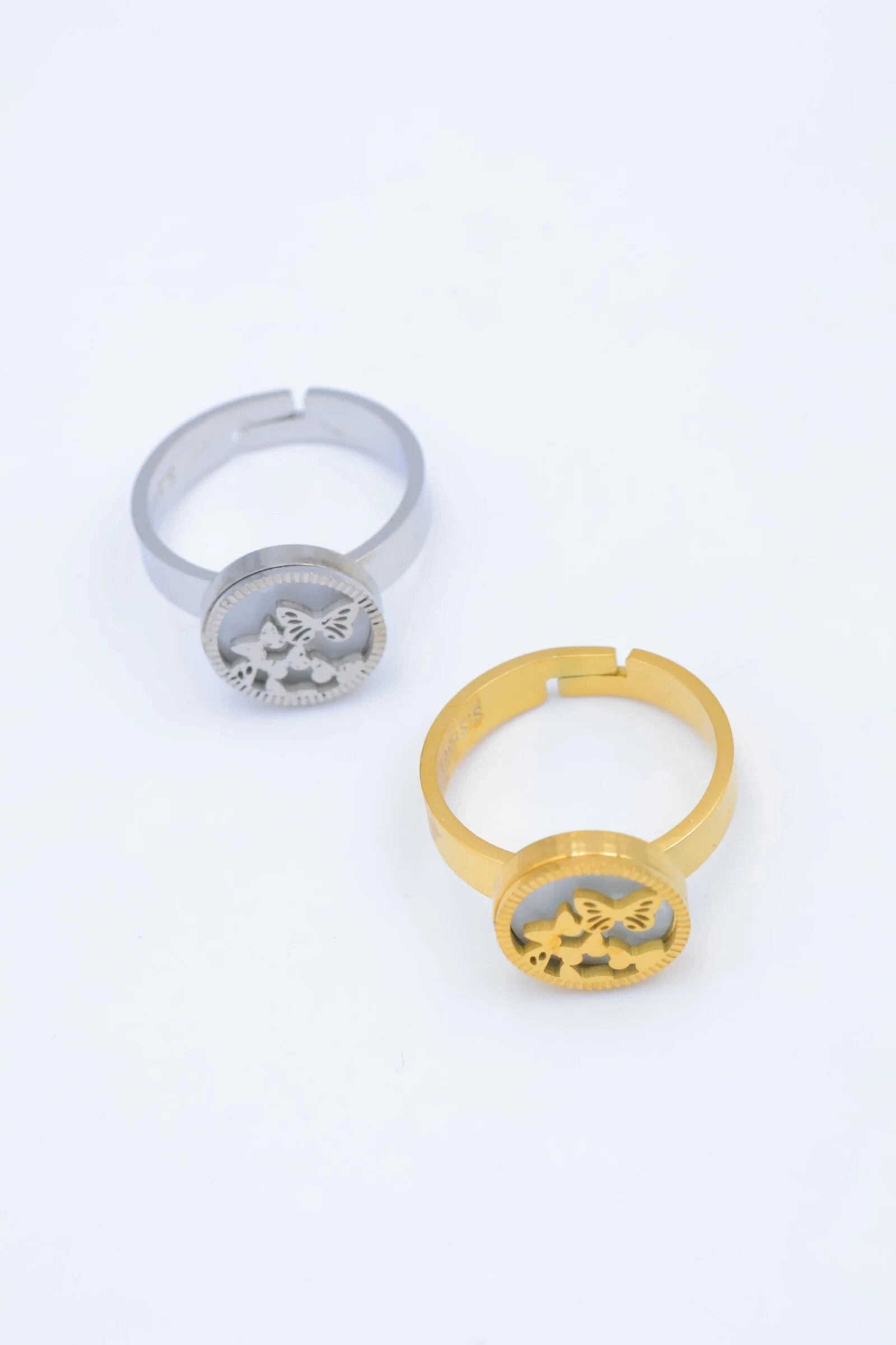 Grossiste Bijoux Mystères - Bague en acier inoxydable ajustable