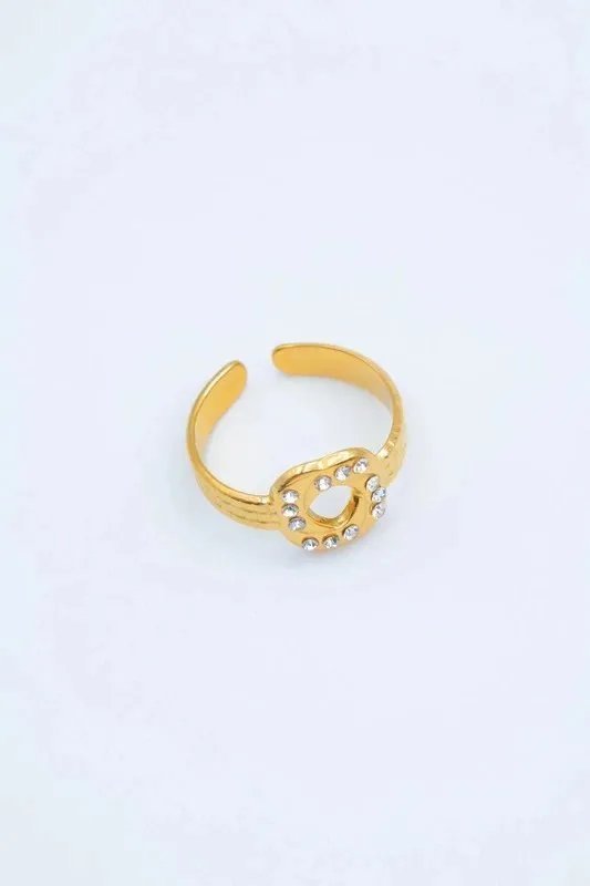 Mayorista Bijoux Mystères - Anillo de acero inoxidable ajustable Mayorista Bijoux Mystères - Anillo de acero inoxidable ajustable