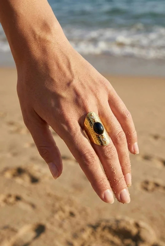 Großhändler Bijoux Mystères - Verstellbarer Edelstahlring