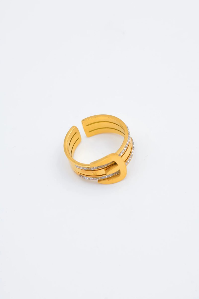 Mayorista Bijoux Mystères - Bague en acier inoxydable ajustable Mayorista Bijoux Mystères - Bague en acier inoxydable ajustable