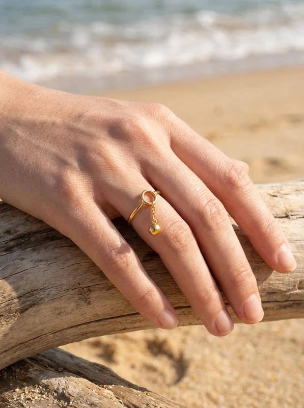 Mayorista Bijoux Mystères - Anillo de acero inoxidable ajustable