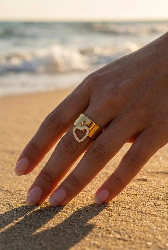 Wholesaler Bijoux Mystères - Adjustable stainless steel ring