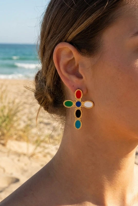 Mayorista Bijoux Mystères - Pendientes de acero inoxidable