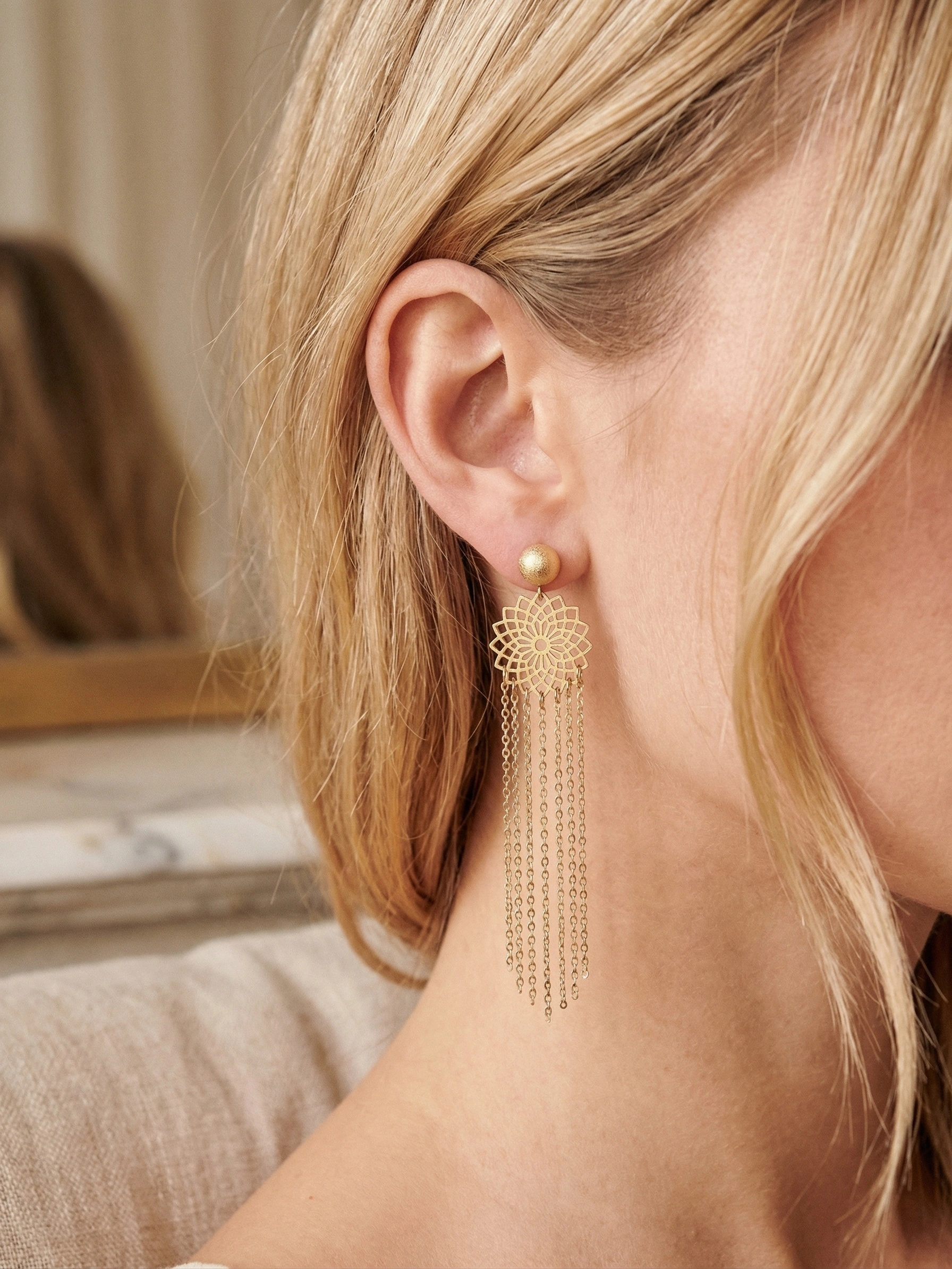 Mayorista Bijoux Mystères - Pendientes de acero inoxidable