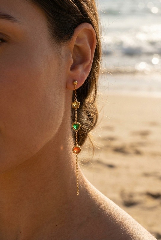 Mayorista Bijoux Mystères - Pendientes de acero inoxidable