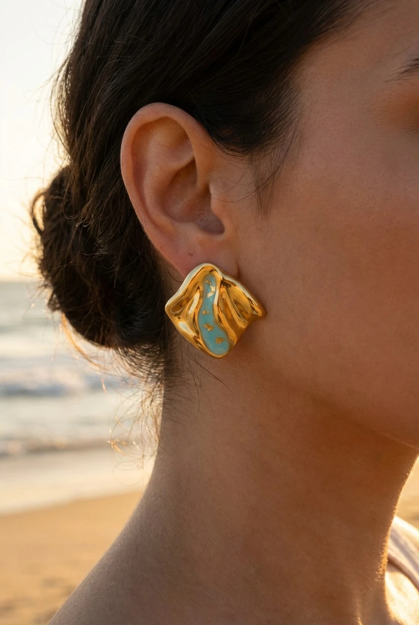 Mayorista Bijoux Mystères - Pendientes de acero inoxidable