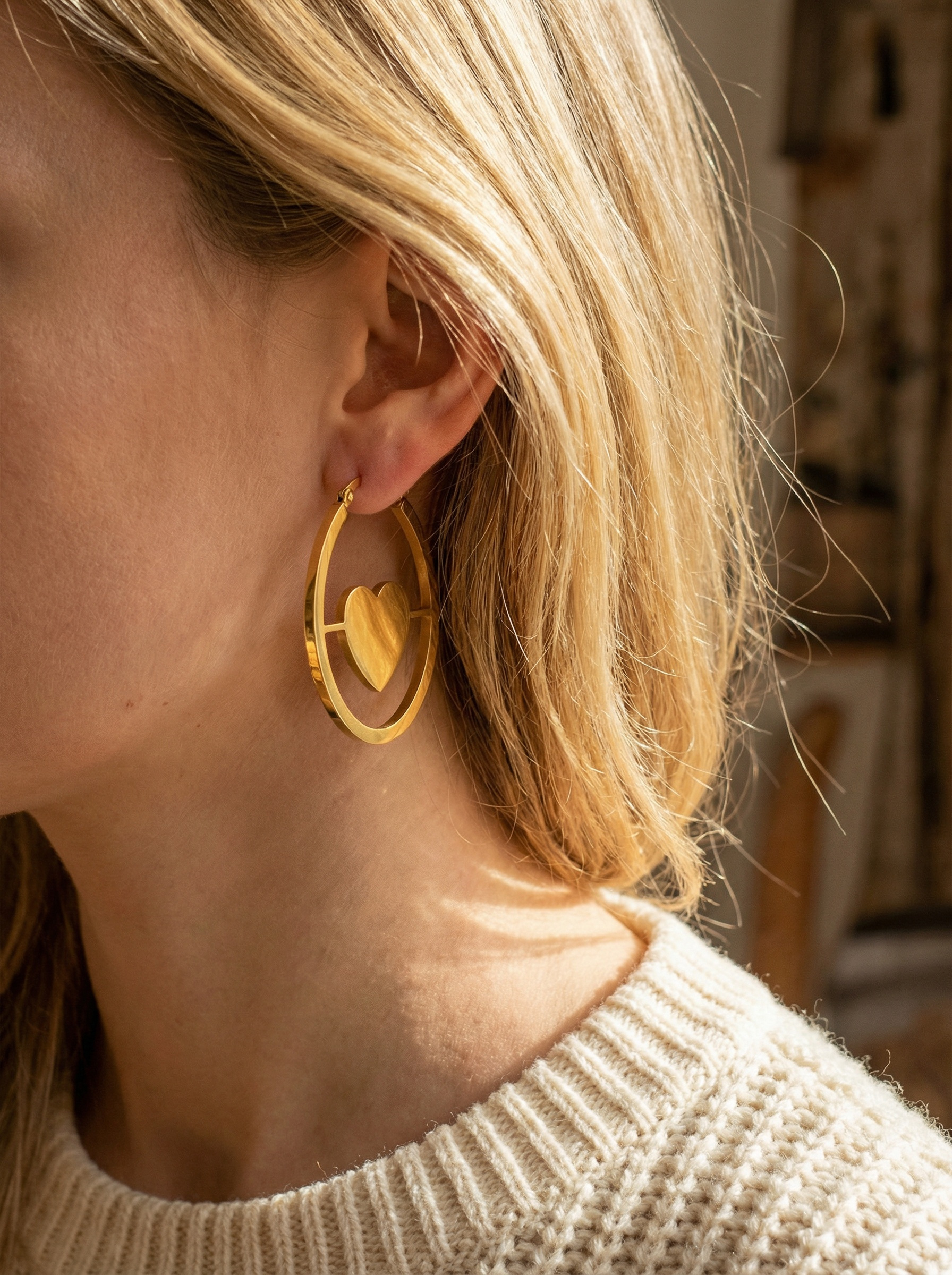 Mayorista Bijoux Mystères - Pendientes de acero inoxidable