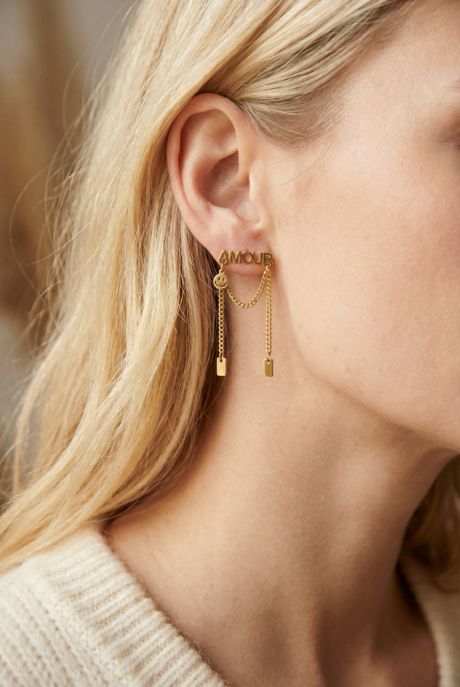 Mayorista Bijoux Mystères - Pendientes de acero inoxidable