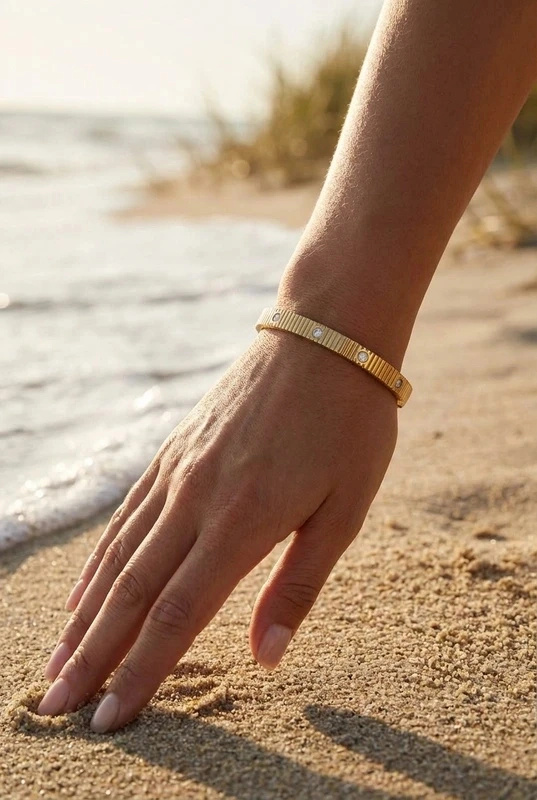 Grossiste Bijoux Mystères - Bracelet jonc en acier inoxydable