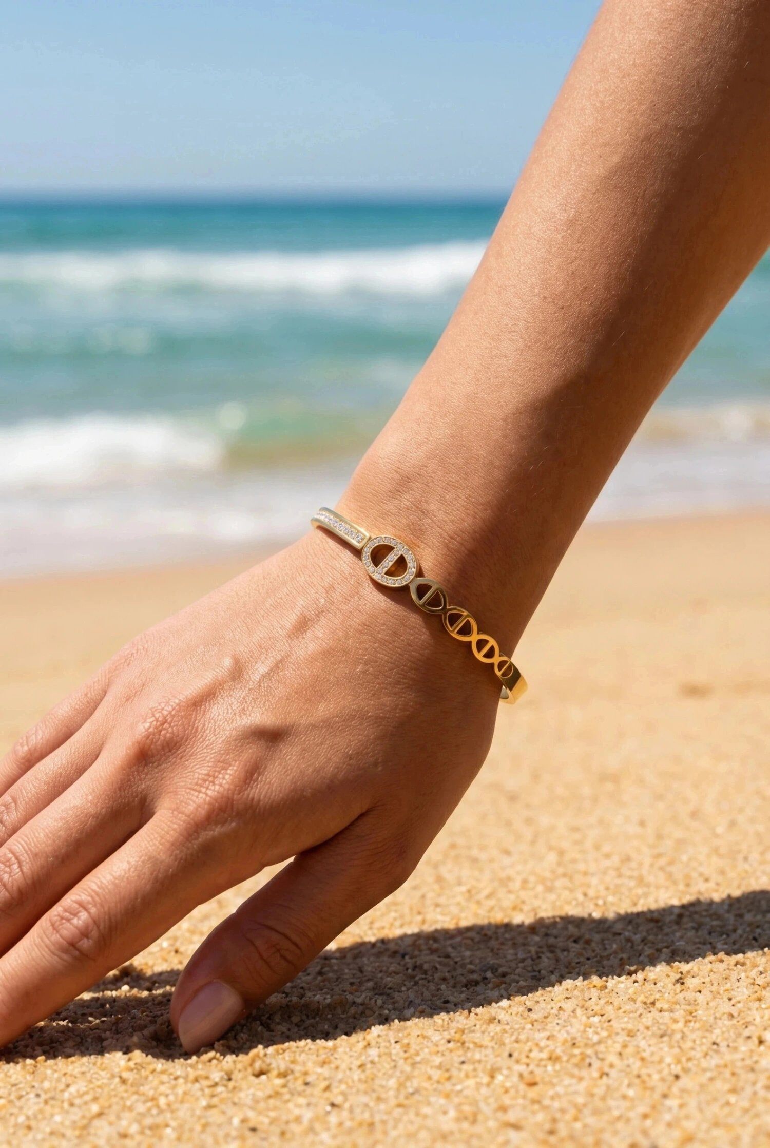 Grossista Bijoux Mystères - Bracciale ring in acciaio inossidabile