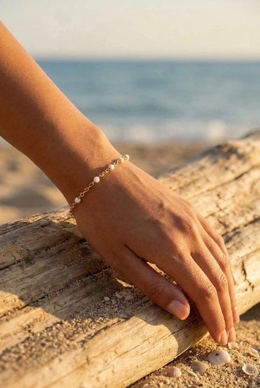 Grossiste Bijoux Mystères - Bracelet avec maillons et pierres émaillées