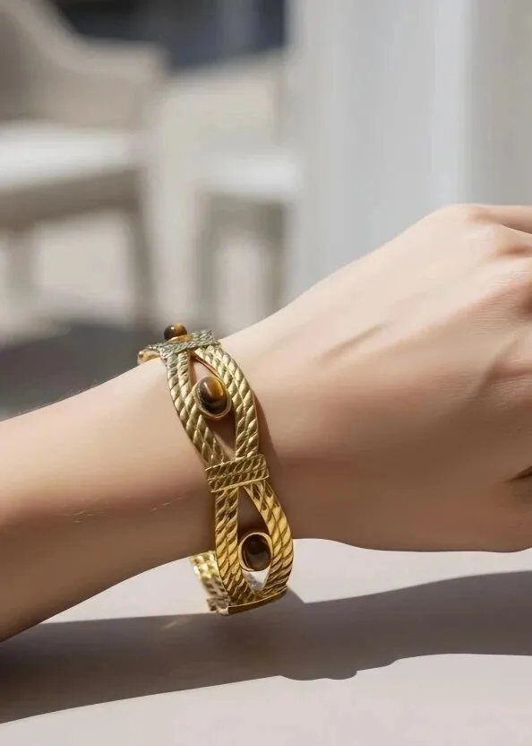 Grossista Bijoux Mystères - Bracciale rigido in acciaio inossidabile