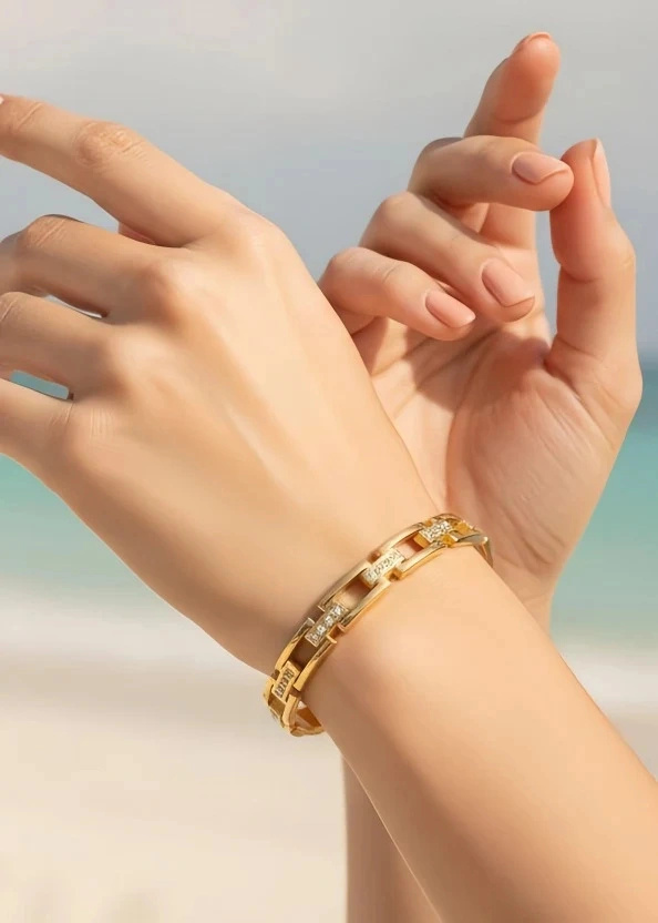 Grossiste Bijoux Mystères - Bracelet jonc en acier inoxydable