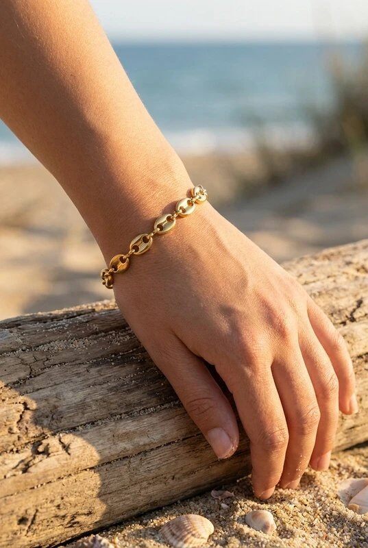 Grossista Bijoux Mystères - Bracciale di chicchi di caffè
