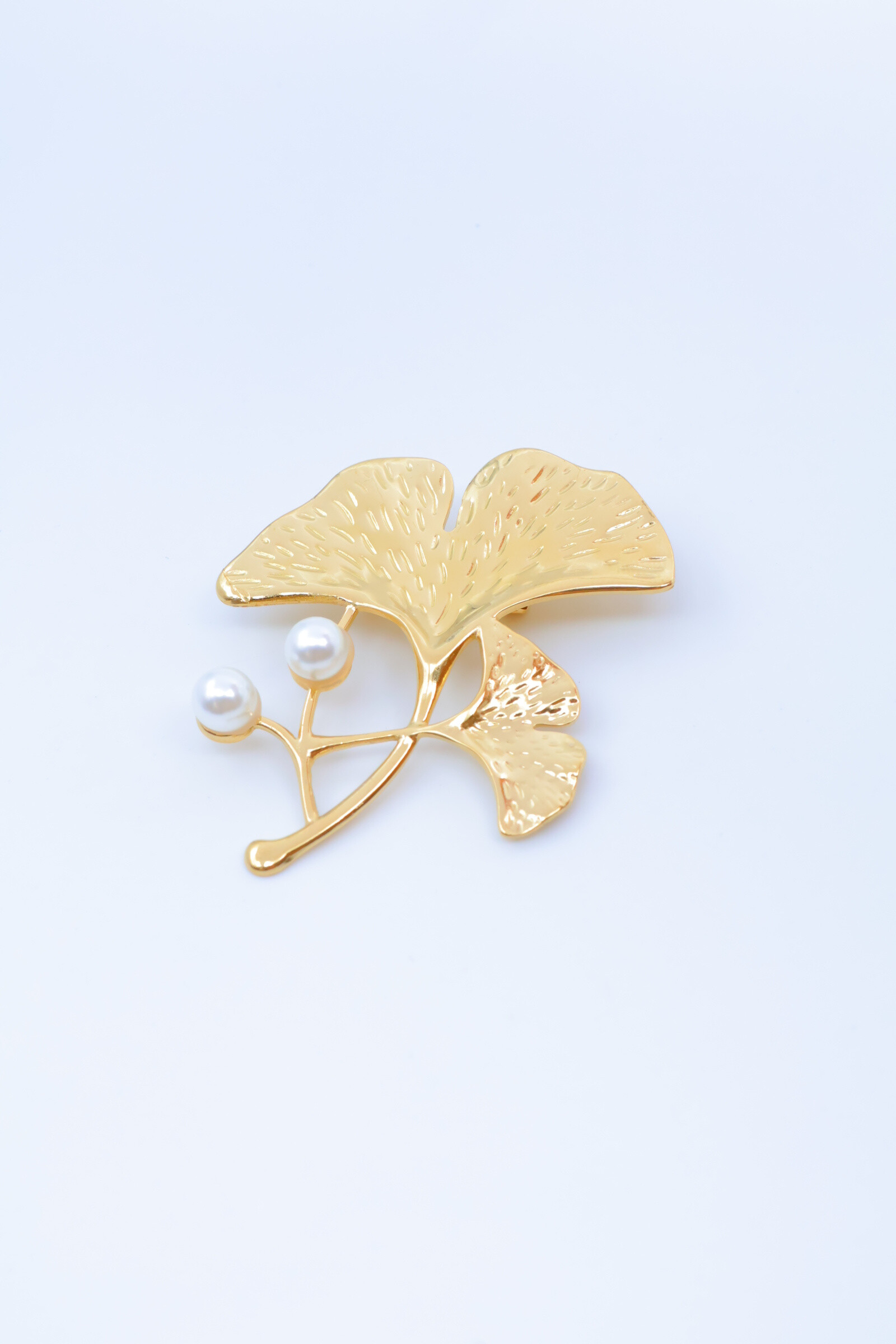 Grossista Bijoux Mystères - Ginkgo biloba biloba (albero con quaranta corone) in acciaio inossidabile