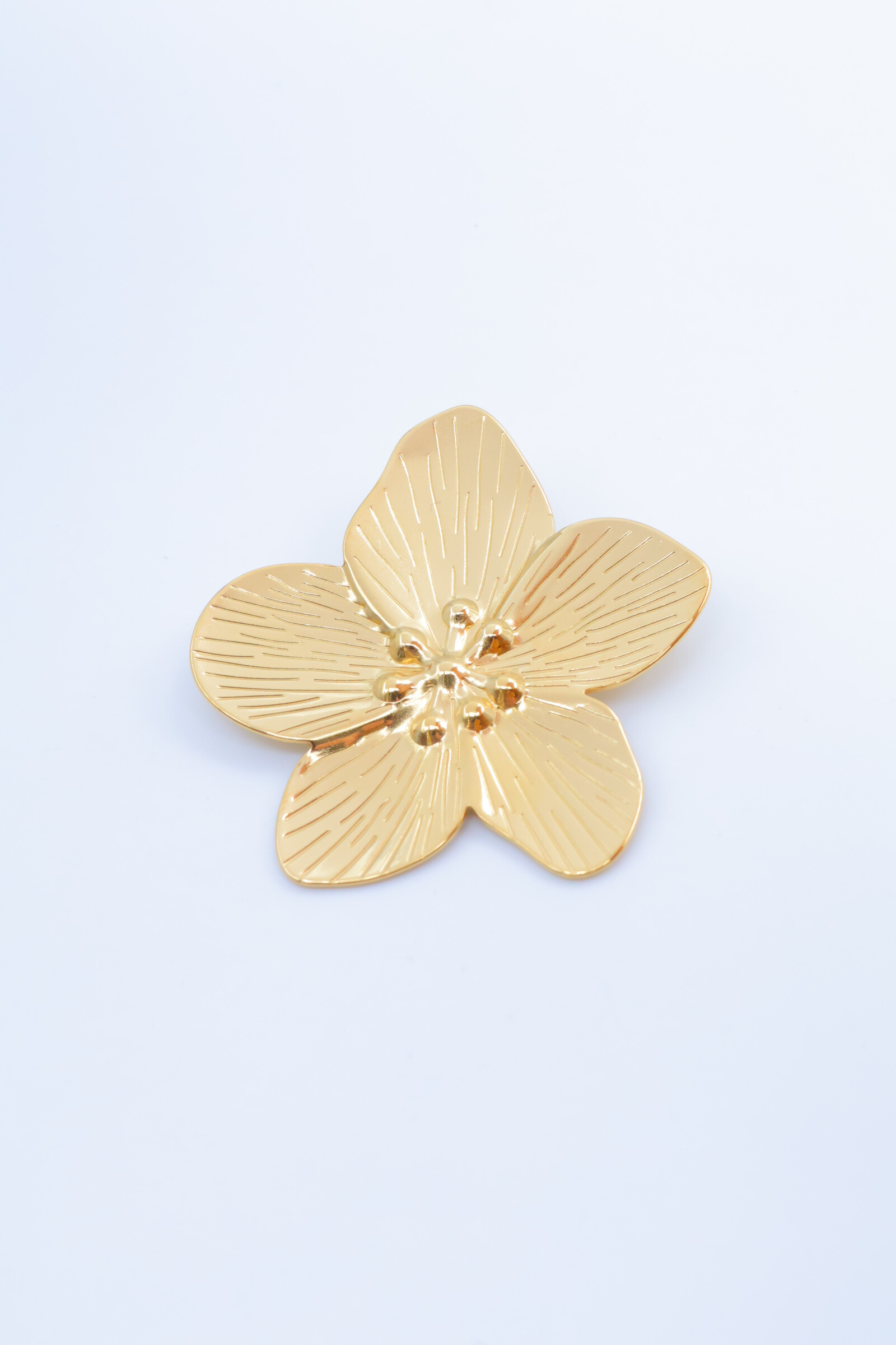 Grossista Bijoux Mystères - Spilla fiore di prugno in acciaio inossidabile