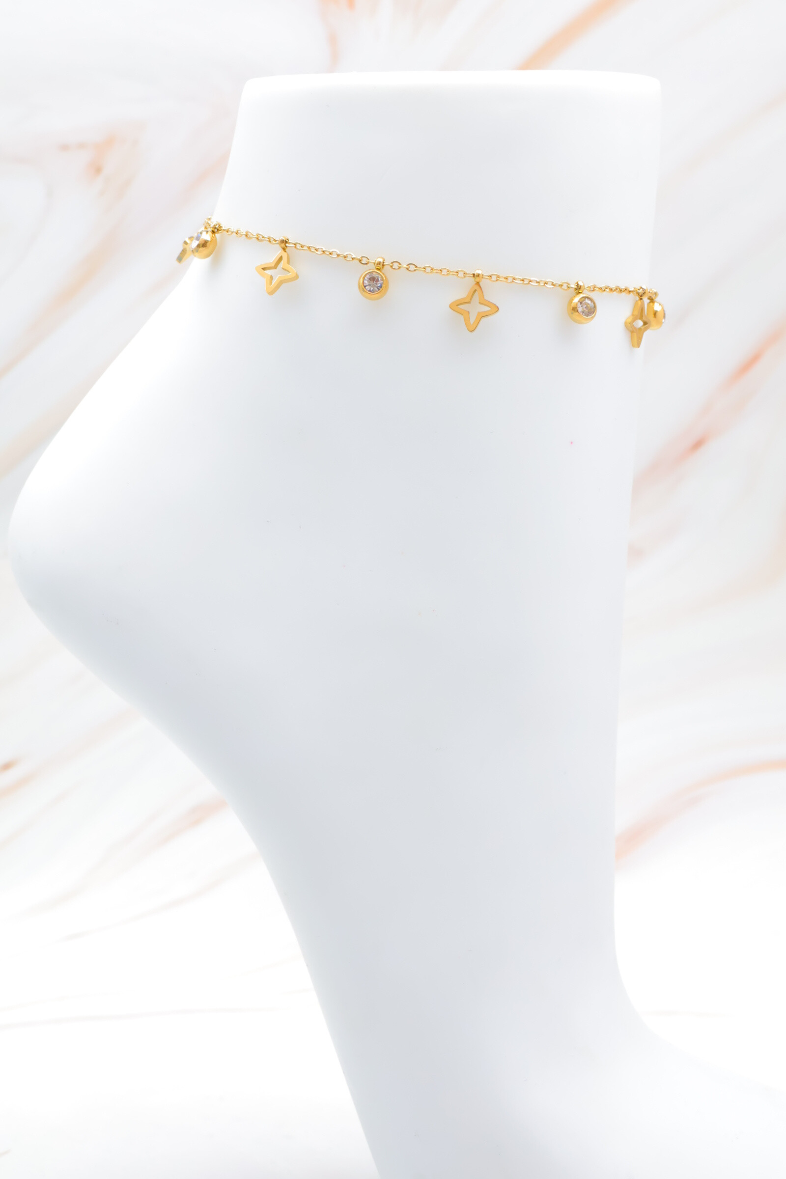 Wholesaler Bijoux Mystères - Stainless steel ankle chain