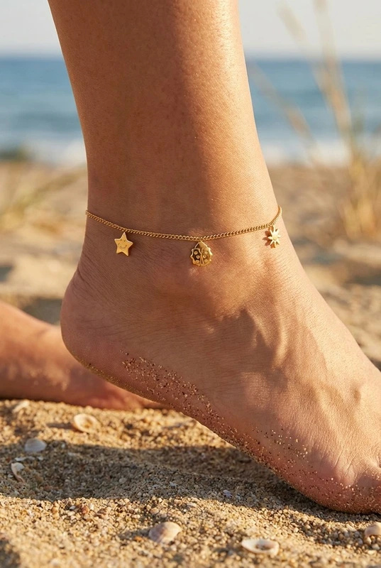 Mayorista Bijoux Mystères - Cadena de tobillo de acero inoxidable