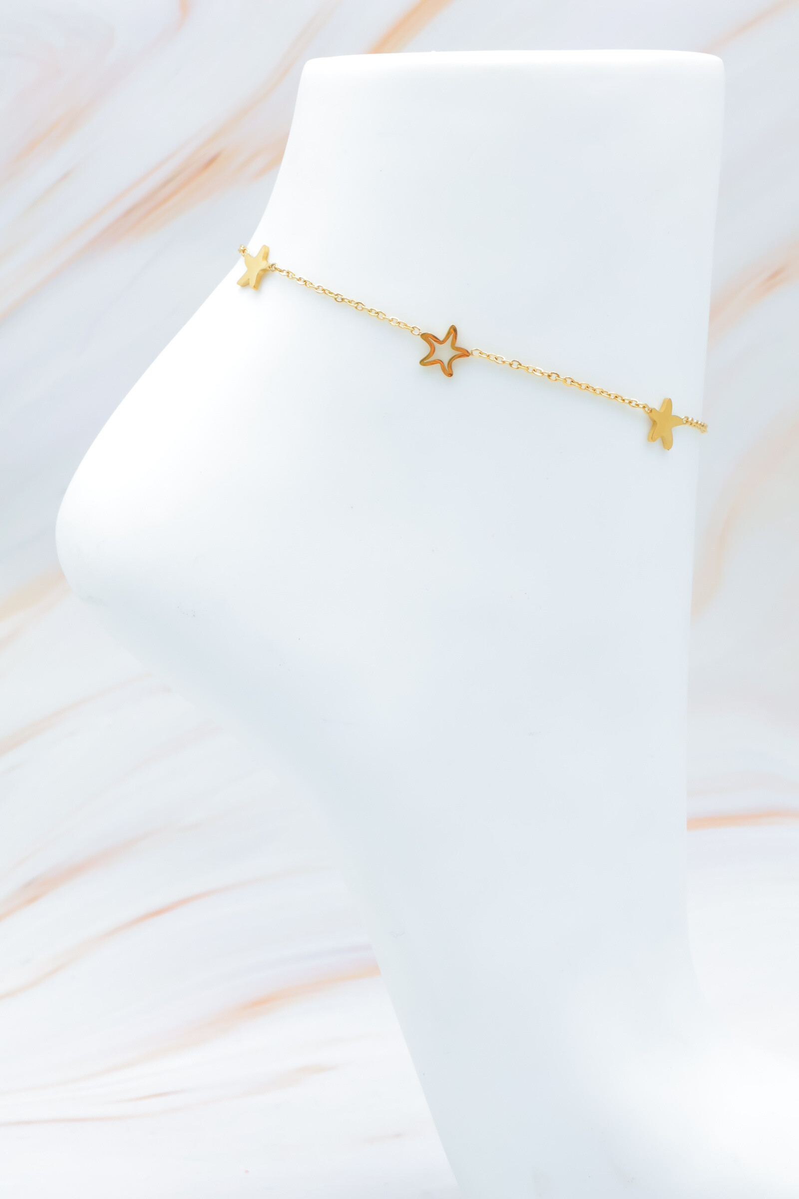 Wholesaler Bijoux Mystères - Stainless steel ankle chain
