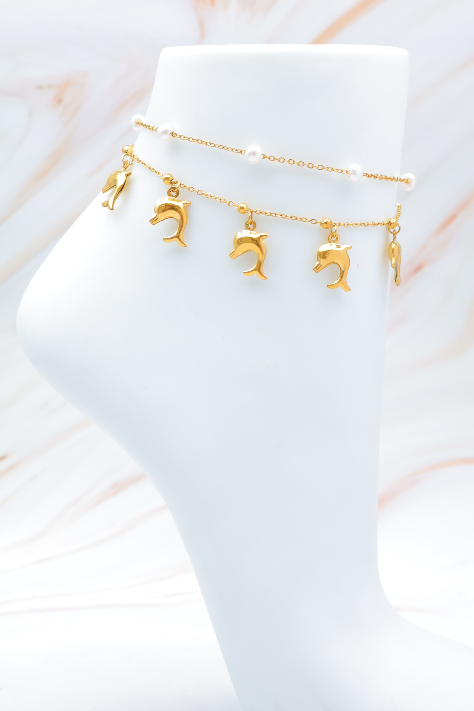 Wholesaler Bijoux Mystères - Stainless steel ankle chain