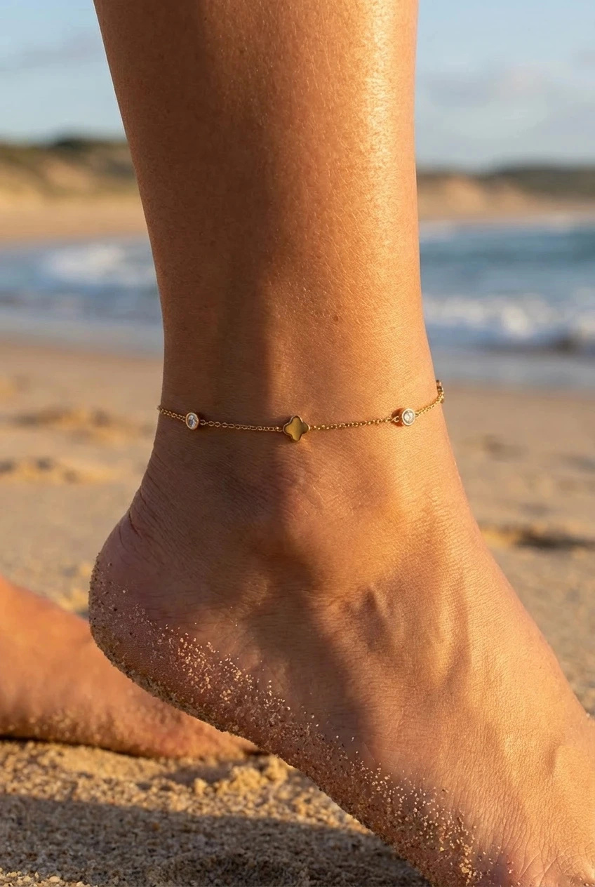 Grossista Bijoux Mystères - Catena alla caviglia in acciaio inossidabile