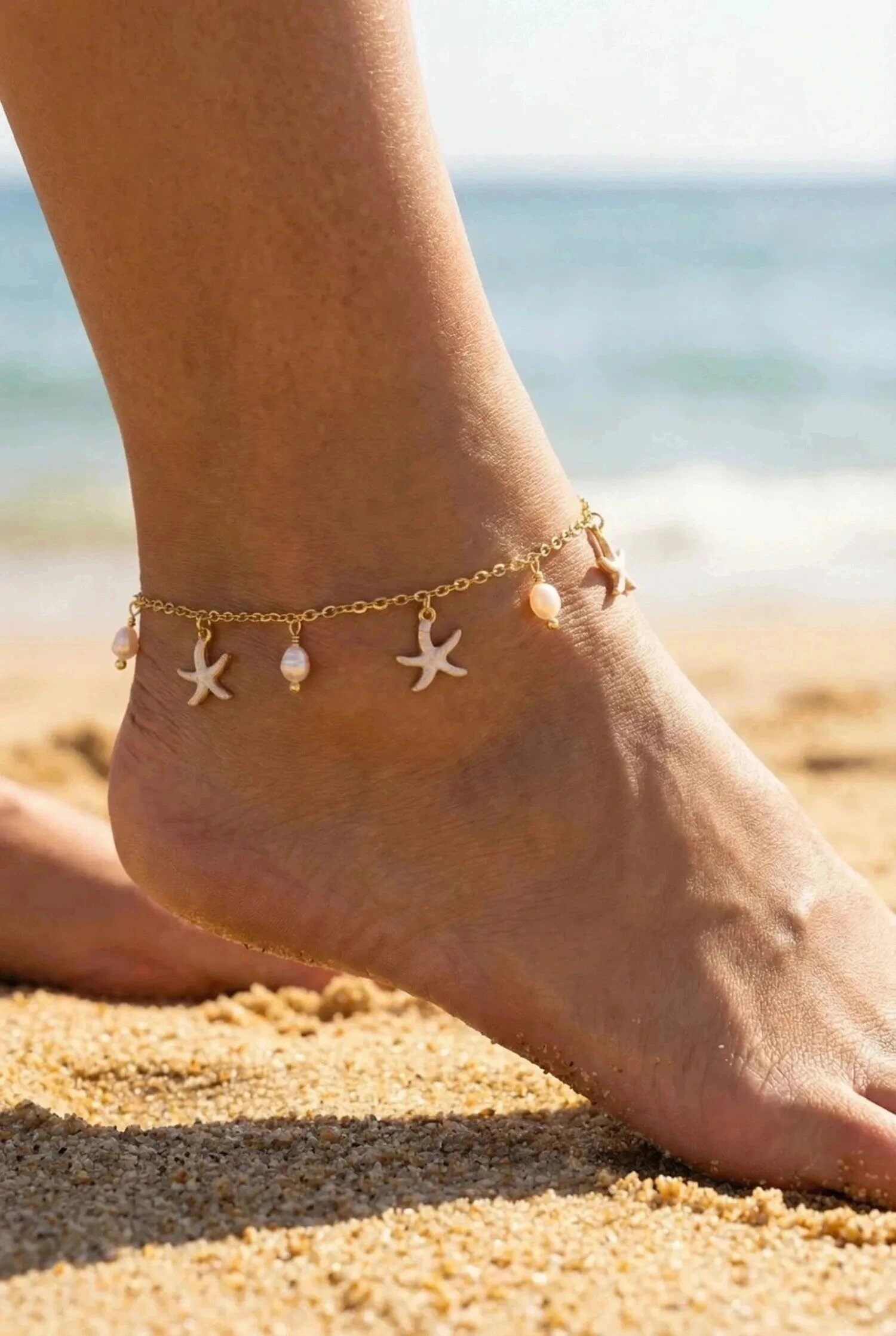 Grossiste Bijoux Mystères - Chaîne de cheville en acier inoxydable
