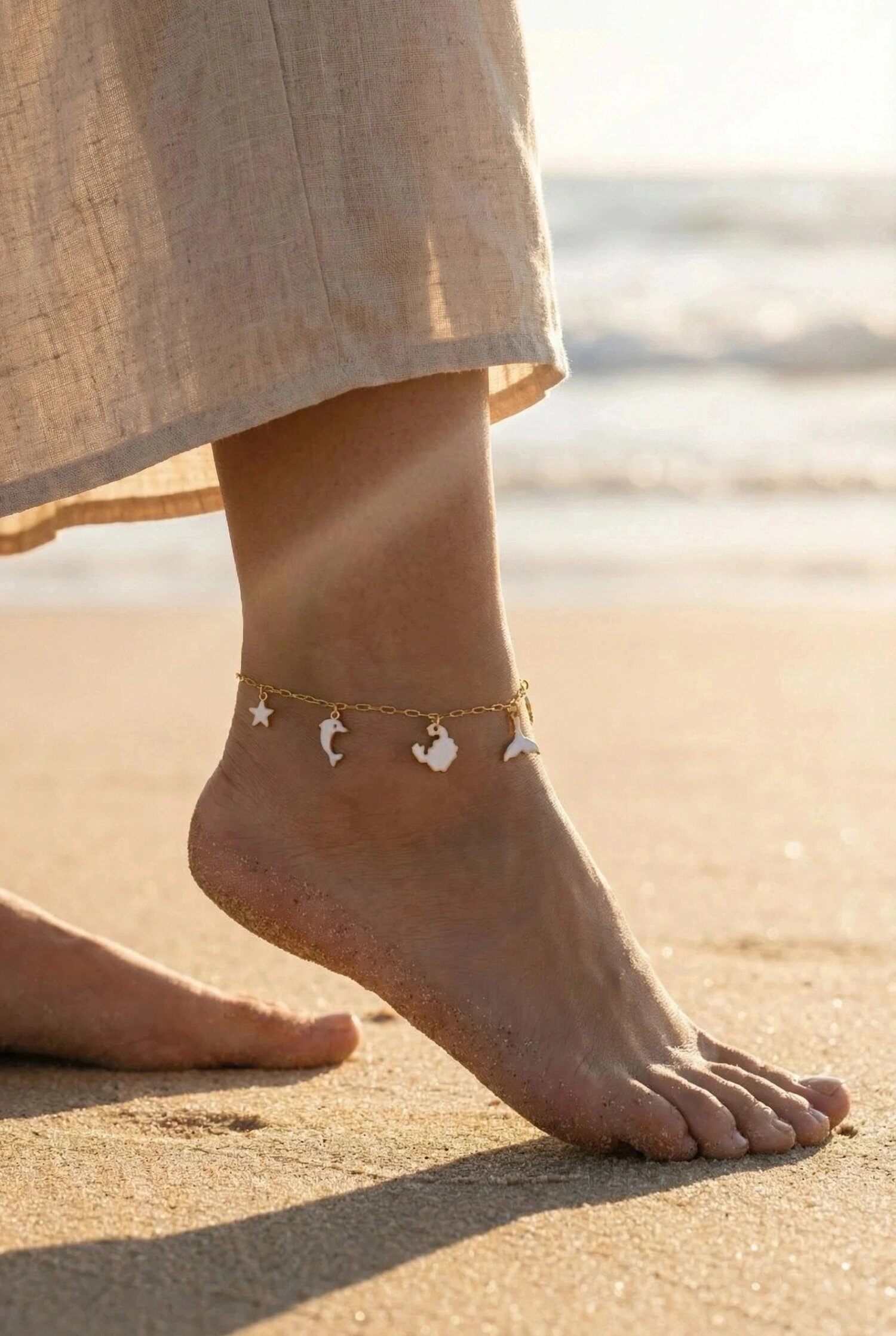 Wholesaler Bijoux Mystères - Stainless steel ankle chain