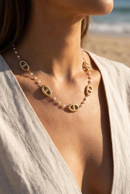 Mayorista Bijoux Mystères - Collar de acero inoxidable