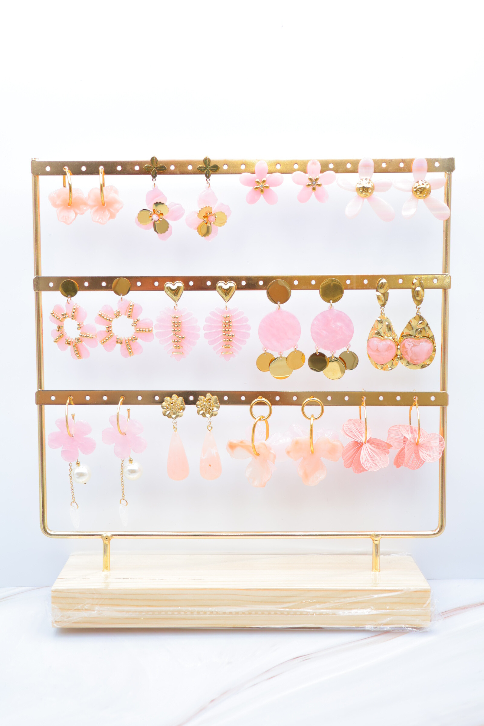 Grossista Bijoux Mystères - Set di 12 paia di orecchini con espositore