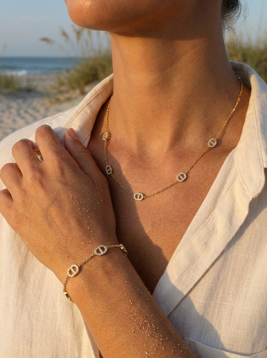 Grossiste Bijoux Mystères - Parure de bijoux en acier inoxydable