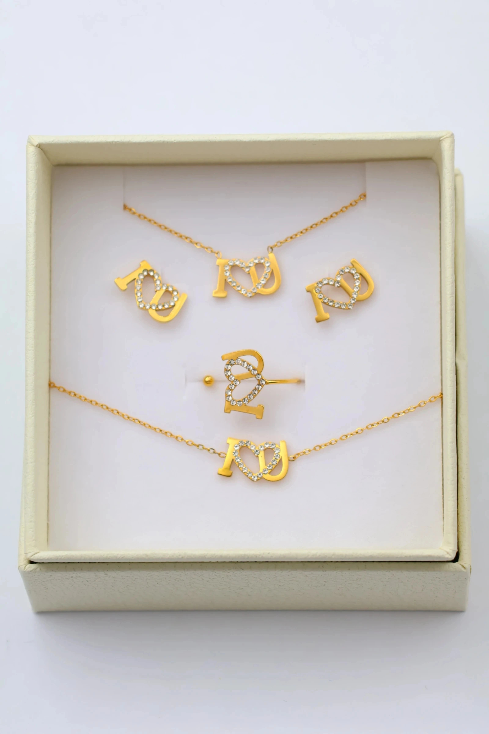 Wholesaler Bijoux Mystères - Stainless steel jewelry set with box