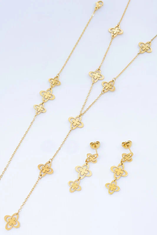 Mayorista Bijoux Mystères - Juego de joyas de acero inoxidable